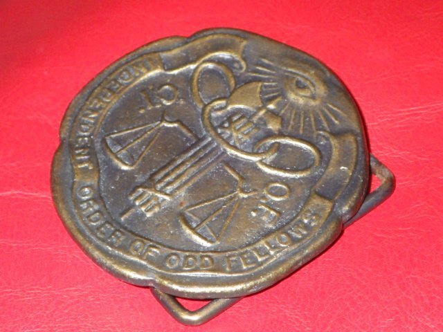 Buckle 60&rsquo;s Odd Fellows IOOF Eye of Providence Vintage Freemasonry USA JAPAN JP
