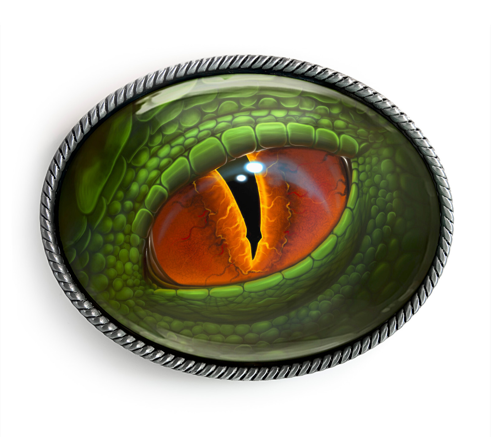 Dinosaur Belt Buckle – Reptile Cosplay Eyeball Belt Buckle – 162-E