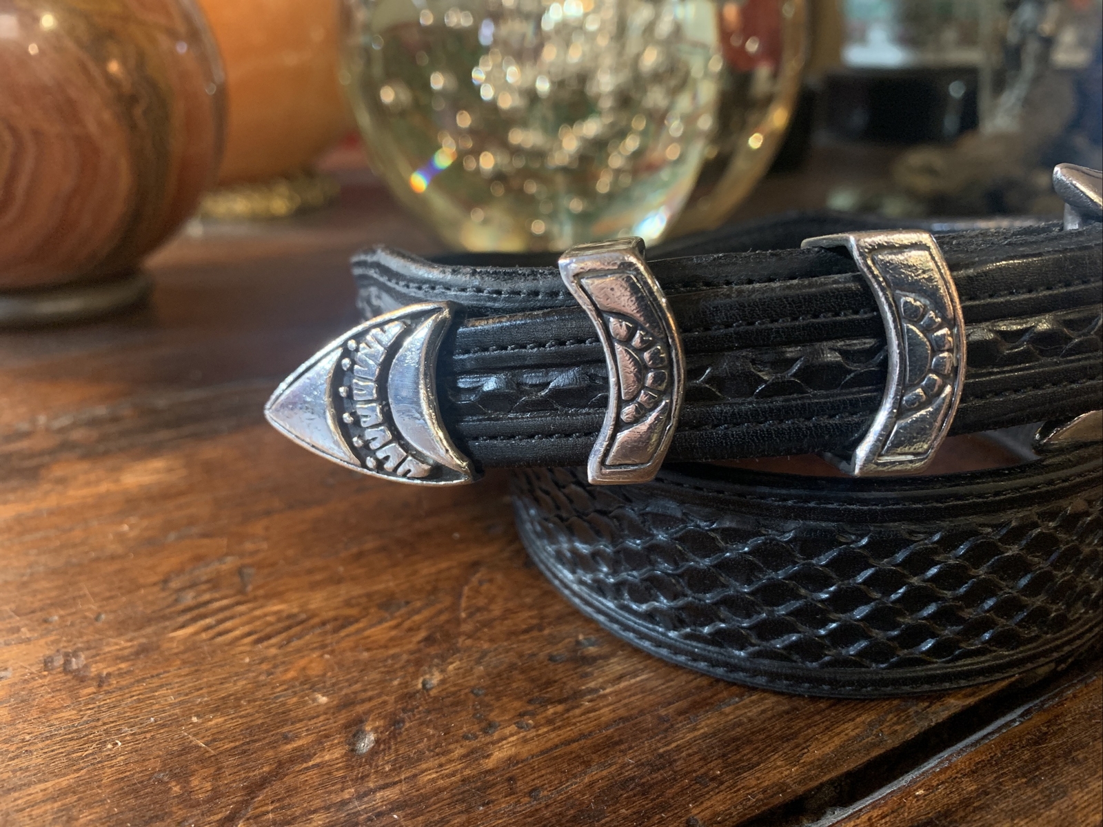 Navajo Carlos Ramos James Reid Style Sterling Silver Belt Buckle 26-27✅🐂