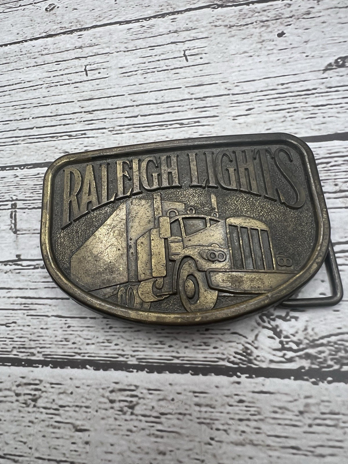 Raleigh Lights Truck Trucking Trucker Belt Buckle Professional Driver