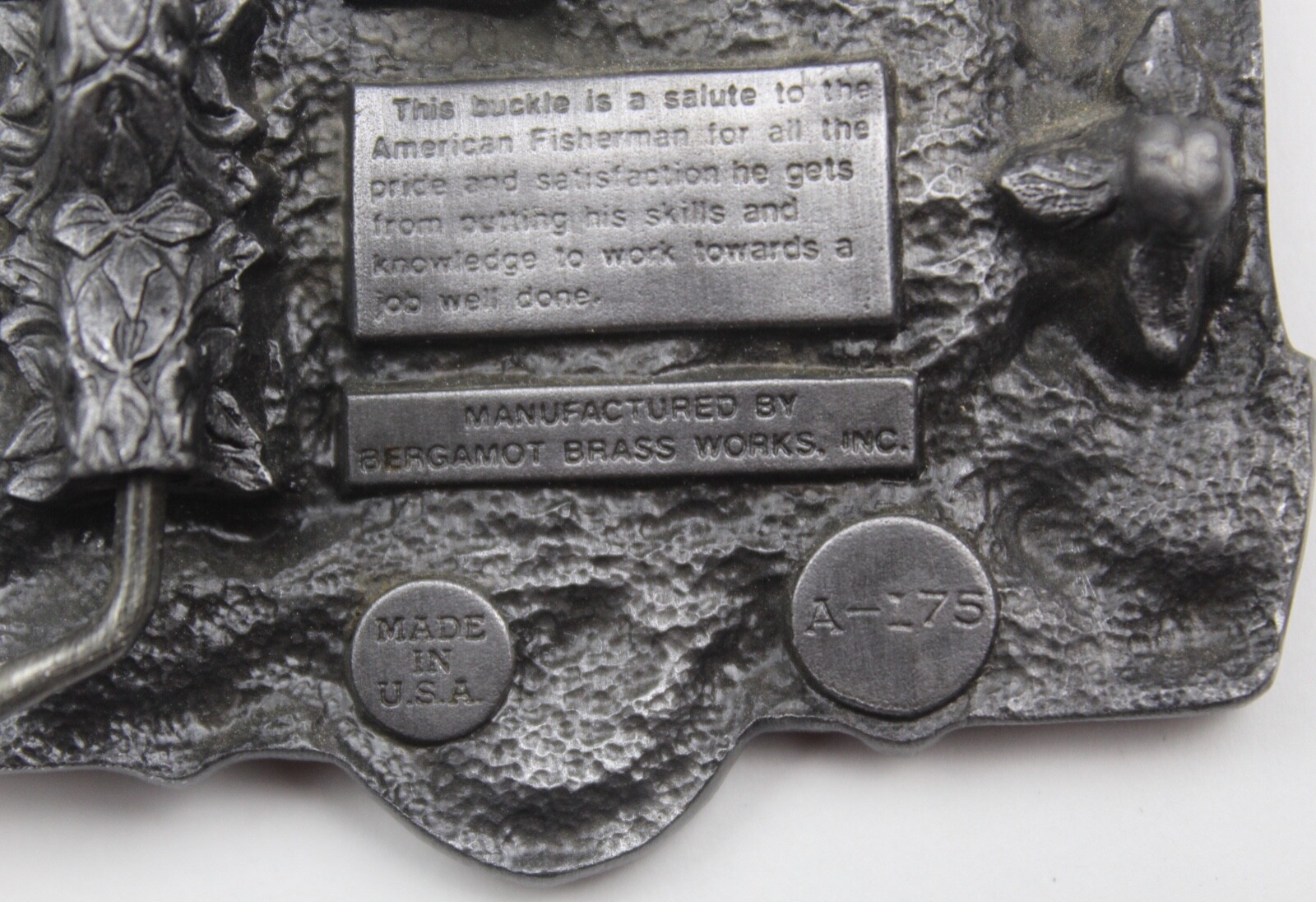 Bergamot Anheuser-Busch Inc. The American Fisherman A-175 Belt Buckle