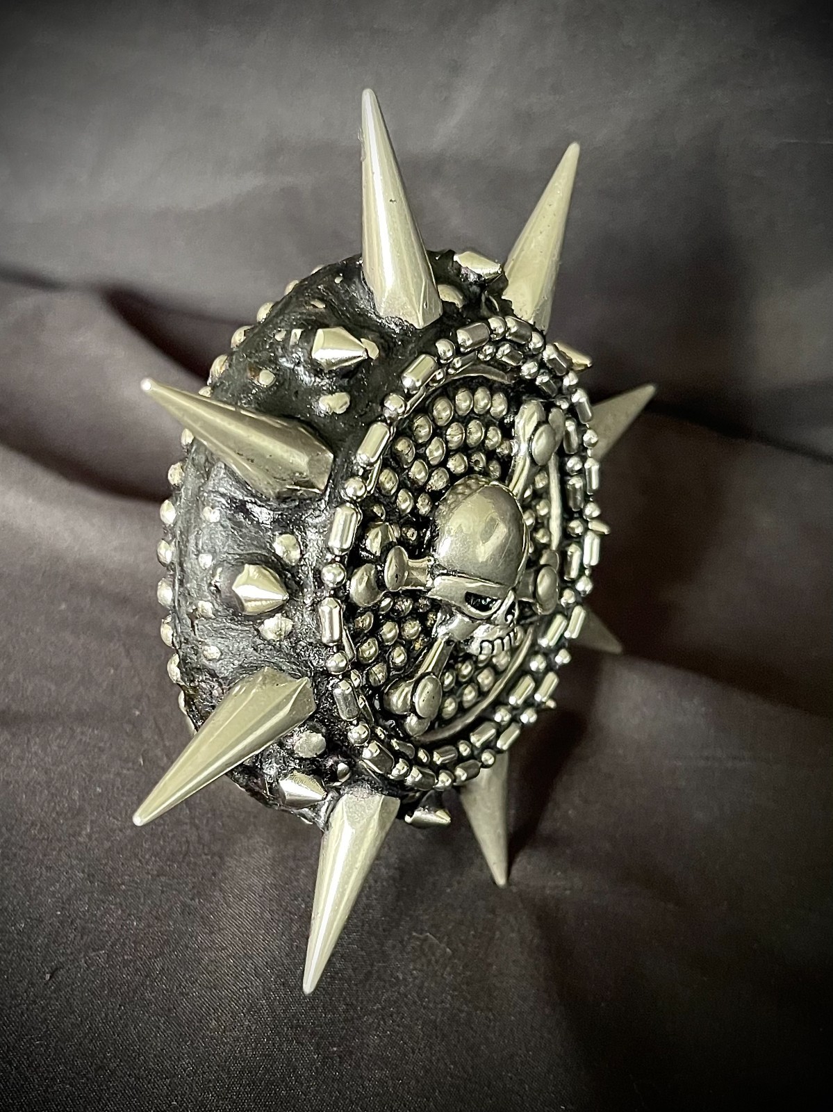 Skull Spiked Belt Buckle Archive 2007-09 Reworked 2026 OOAK Darren McNeese