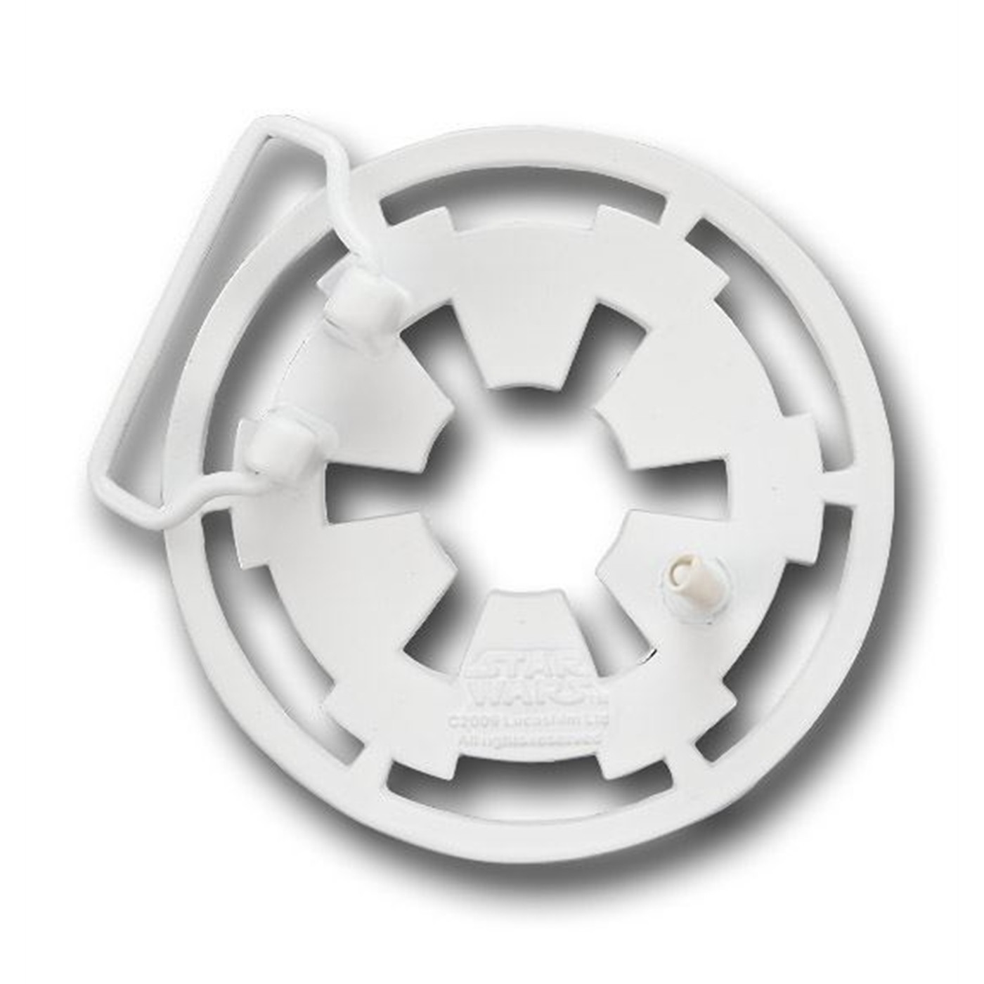 STAR WARS IMPERIAL LOGO BELT BUCKLE WHITE METAL ORIGINAL NEW AUTHENTIC WITH TAG