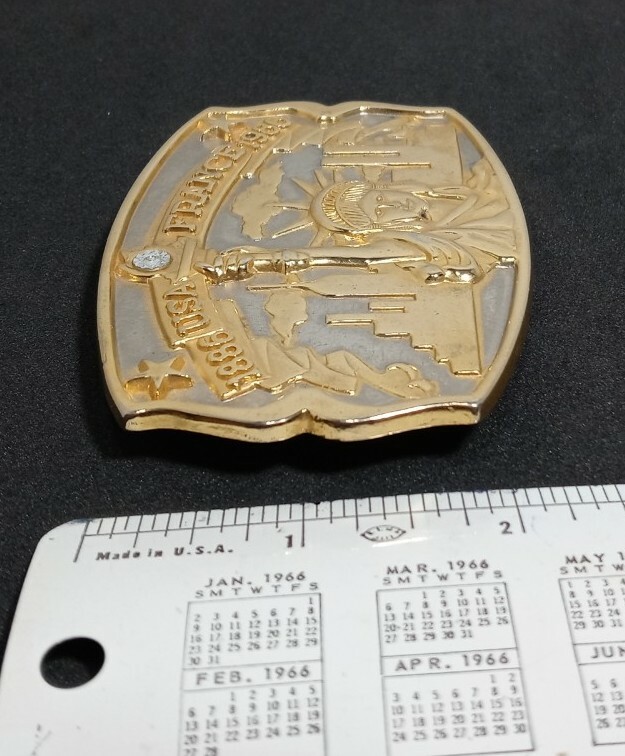 1886 USA France 1986 Statue Of Liberty Belt Buckle& Keychain Hammond Int&rsquo;l Mint