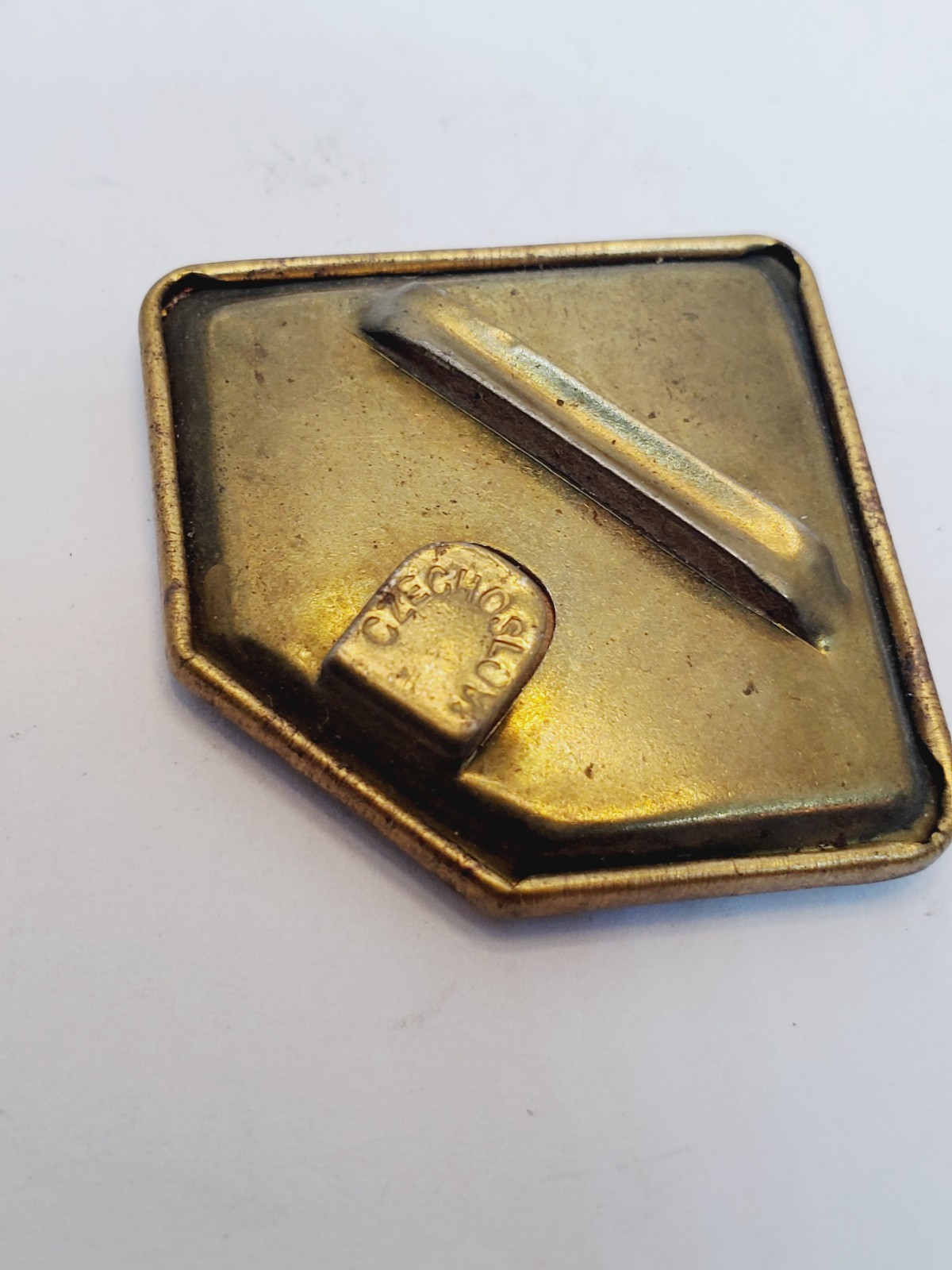Vintage Women’s Buckle Set Art Deco Inspired Gold Tone Enamel(13)