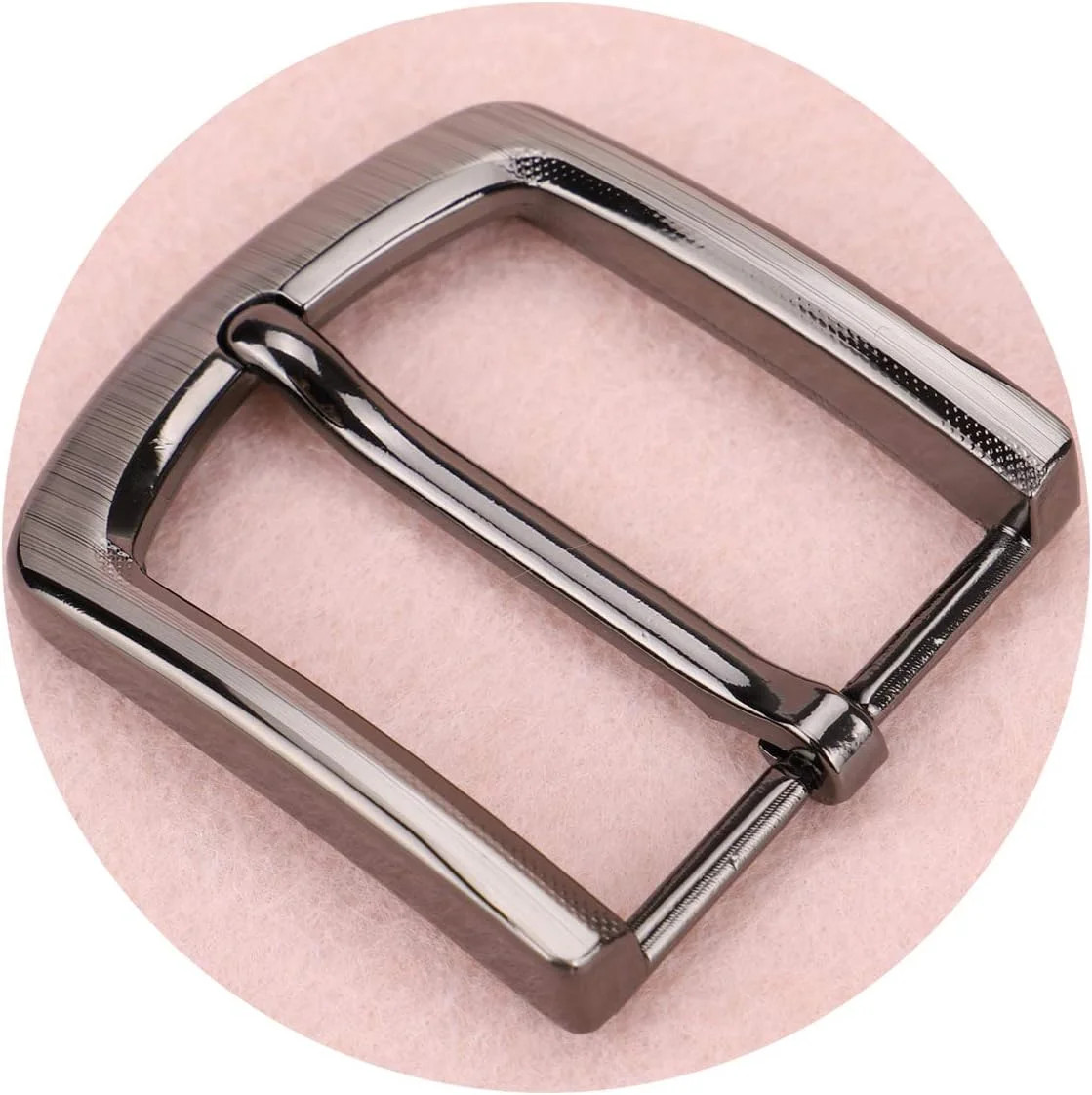 1.5 Inches (38-40 mm) Belt Buckle Single Prong Square Replacement Buckle for Men