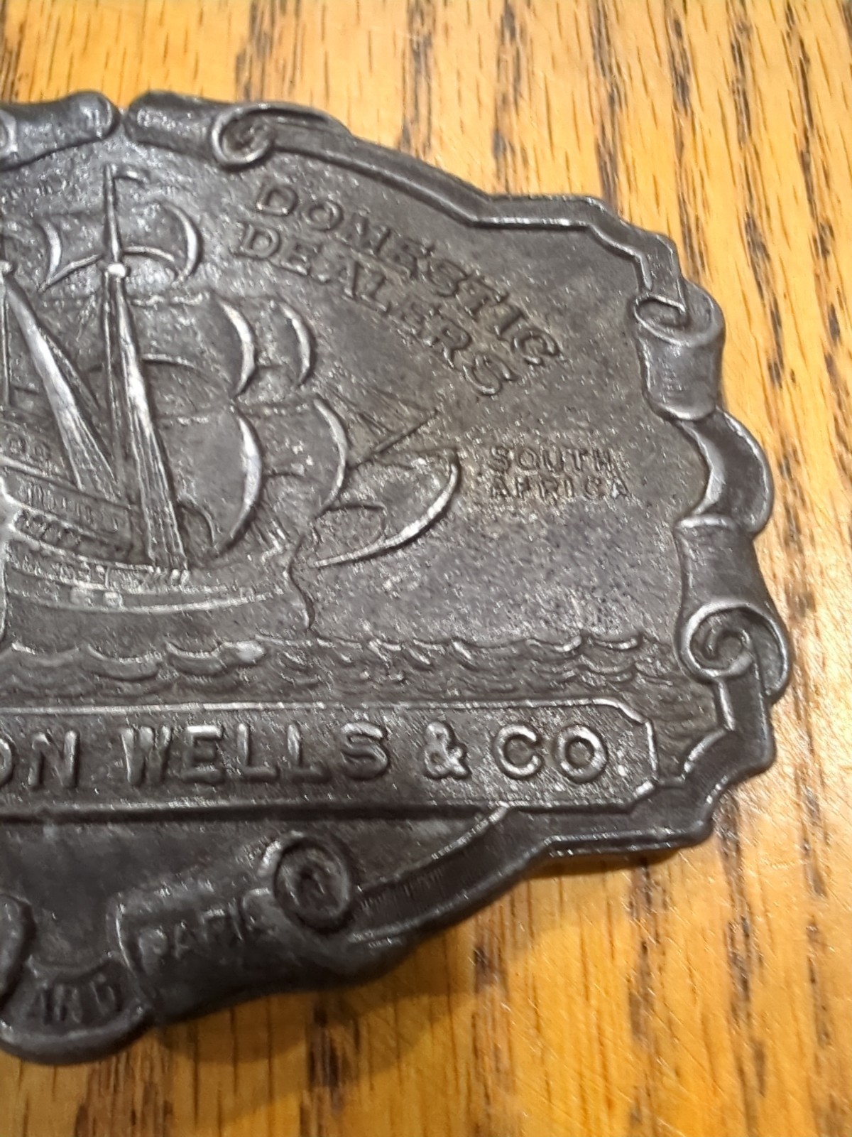 Lewis Buckles Livingston & Wells Co. Foreign Domestic Gold Dealers Wells &Co Vtg
