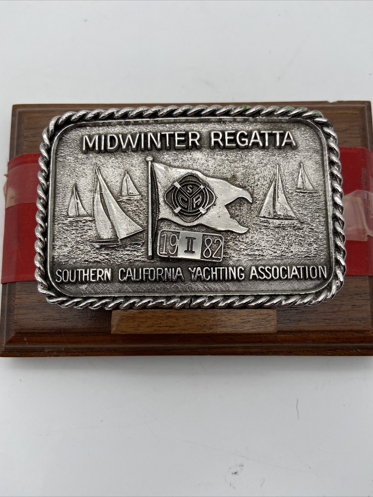 1982 SOUTHERN CALIFORNIA YACHTING ASSOCIATION MIDWINTER REGATTA BELT BUCKLE