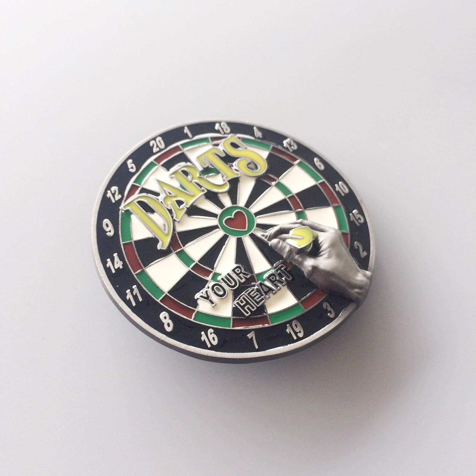 Vintage Style Bar Darts Dart Board Sport Belt Buckle Boucle de ceinture