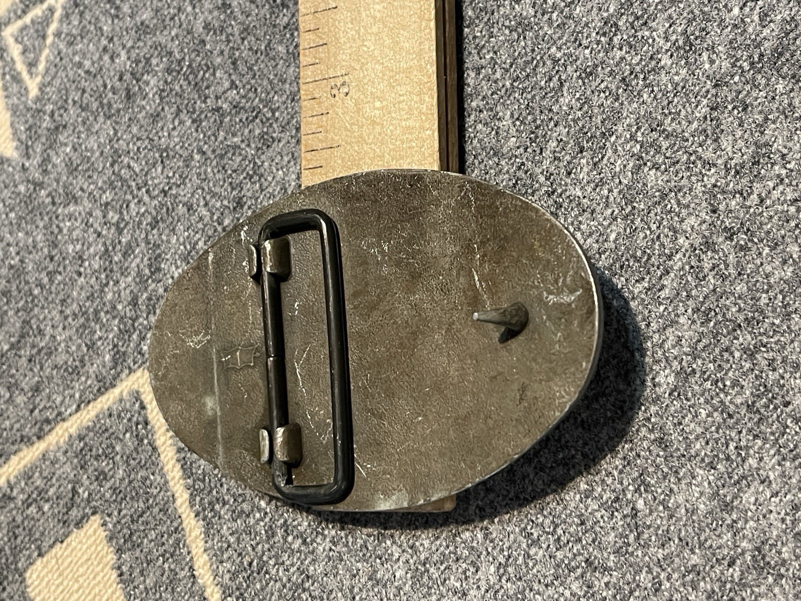Vintage Clark Equipment Belt Buckle Gray Industrial Logo USA C