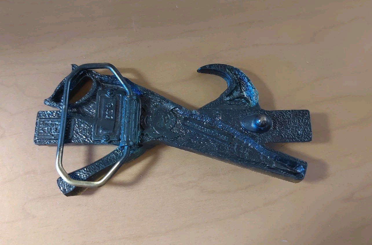 BRASS CARPENTER TOOL BELT BUCKLE
