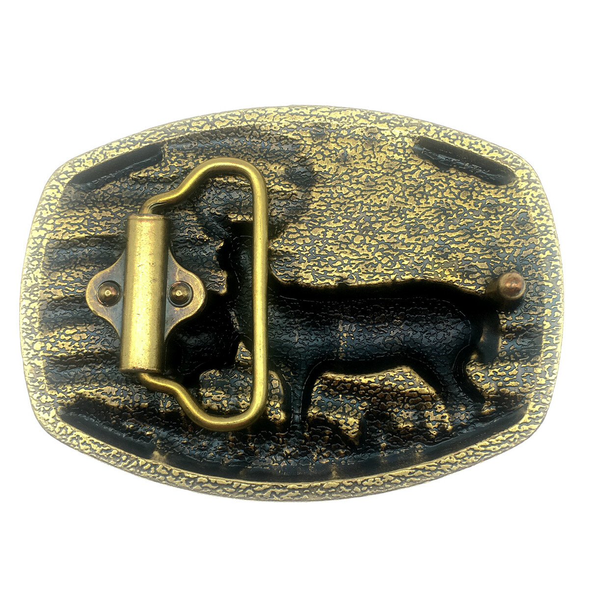 Animal Deer Belt Buckle Western Cowboy Native American Motorcyclist (DER-08-G)