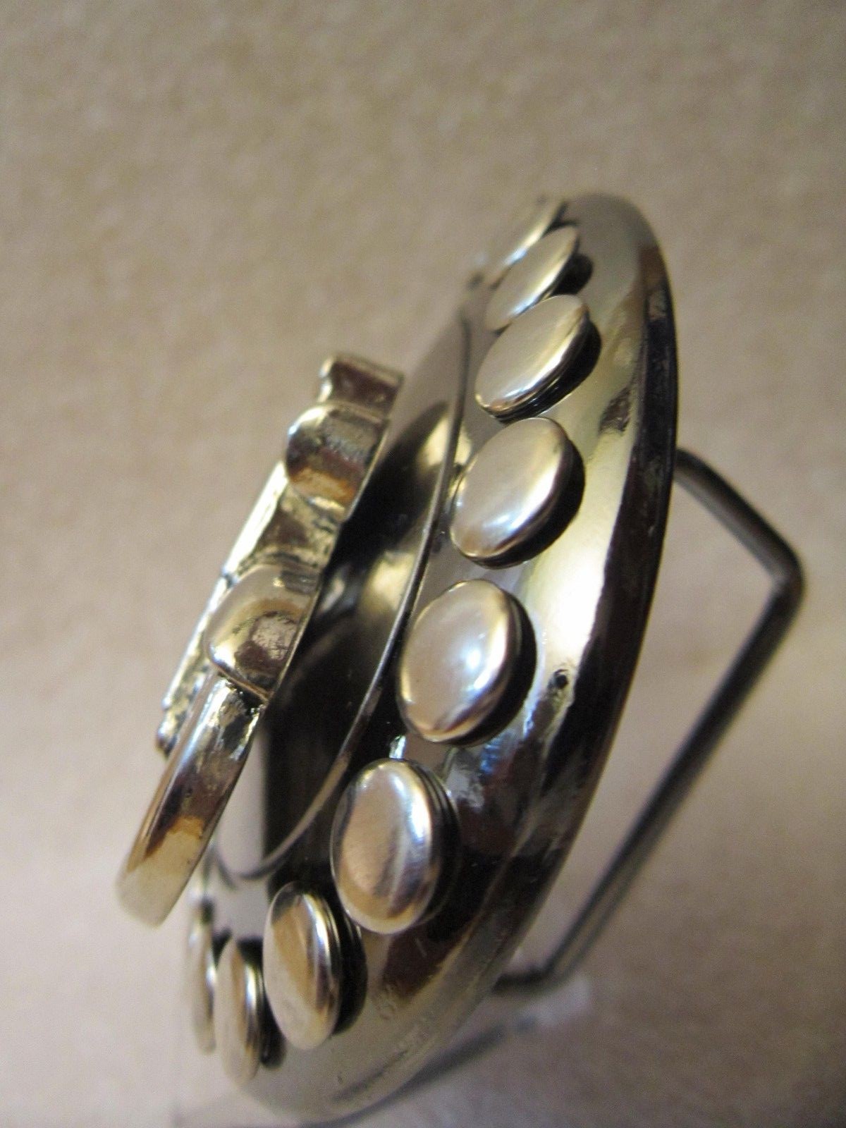 NEW BOBBER MOTORCYCLE HEAVY BELT BUCKLE 3.50 X 3.0 POLISHED METAL VIC-THOR1