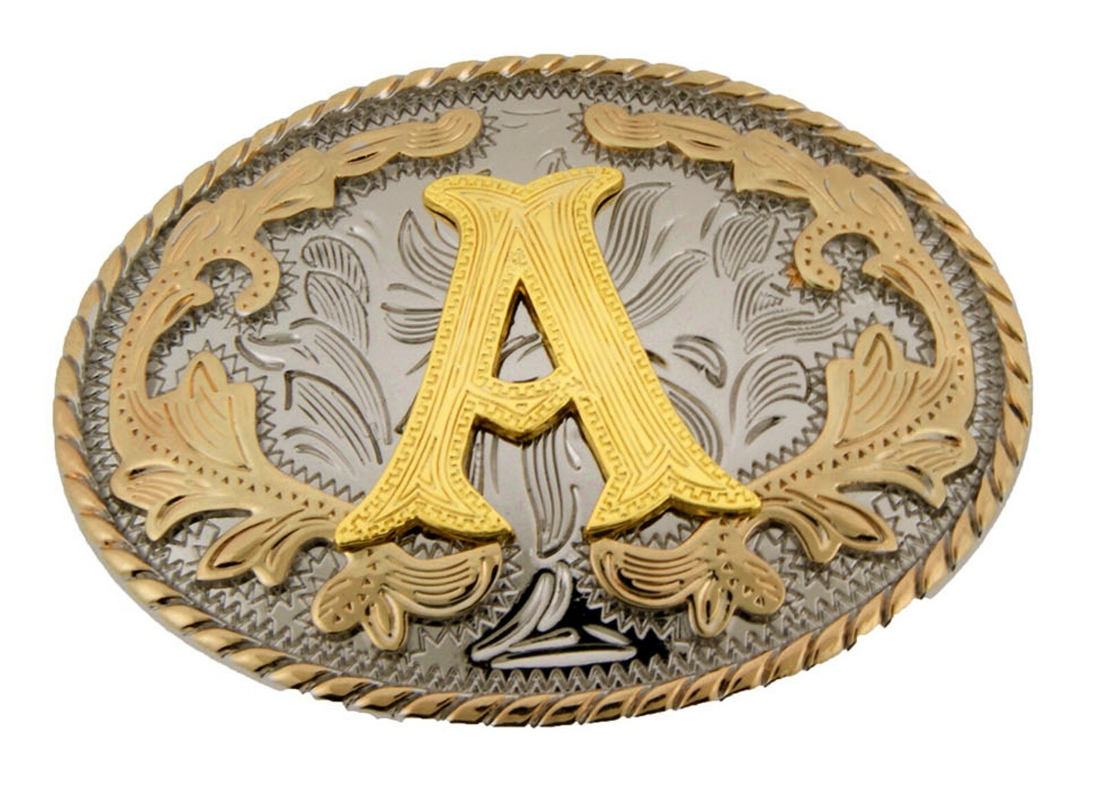 Truckers Bikers Cowboys Western Rodeo Mens Womens Initial Letter A 2 Z New Metal