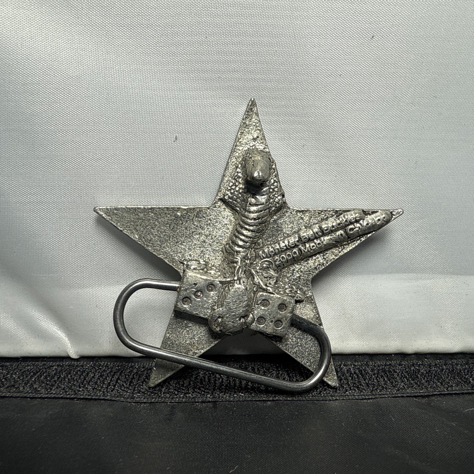Vintage Star Monster Belt Buckle Mobtown Chicago 2000 Biker Belt