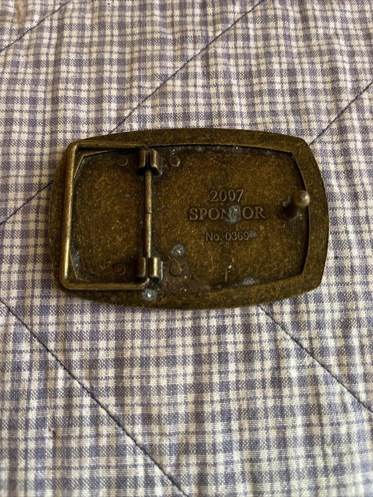 BELT BUCKLE—THE AMERICAN VETERANS DISABLED FOR LIFE MEMORIAL—2007 Sponsor