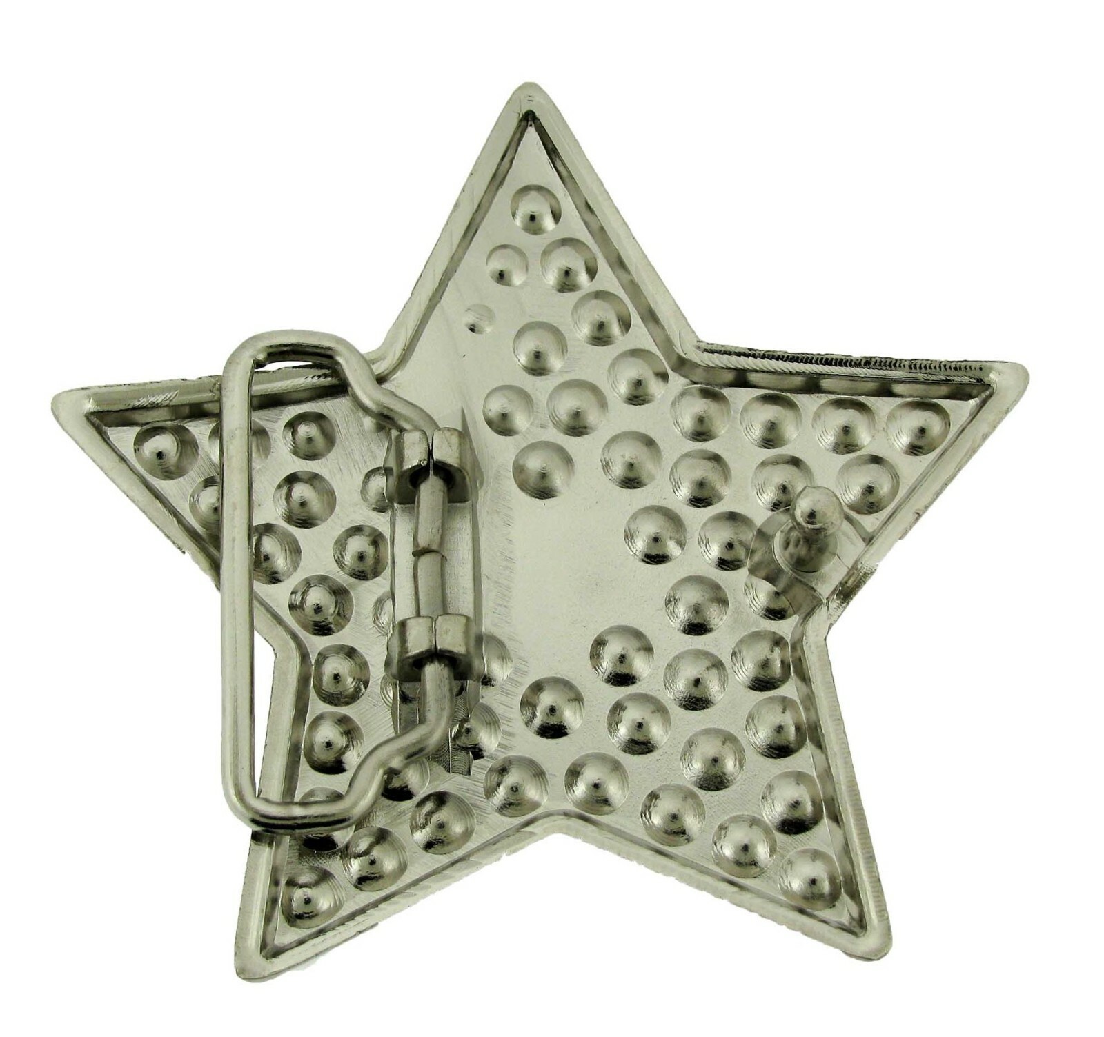 High-end Classic Love Pink Women Star Belt Buckle Metal Rhinestones Blinged Rock