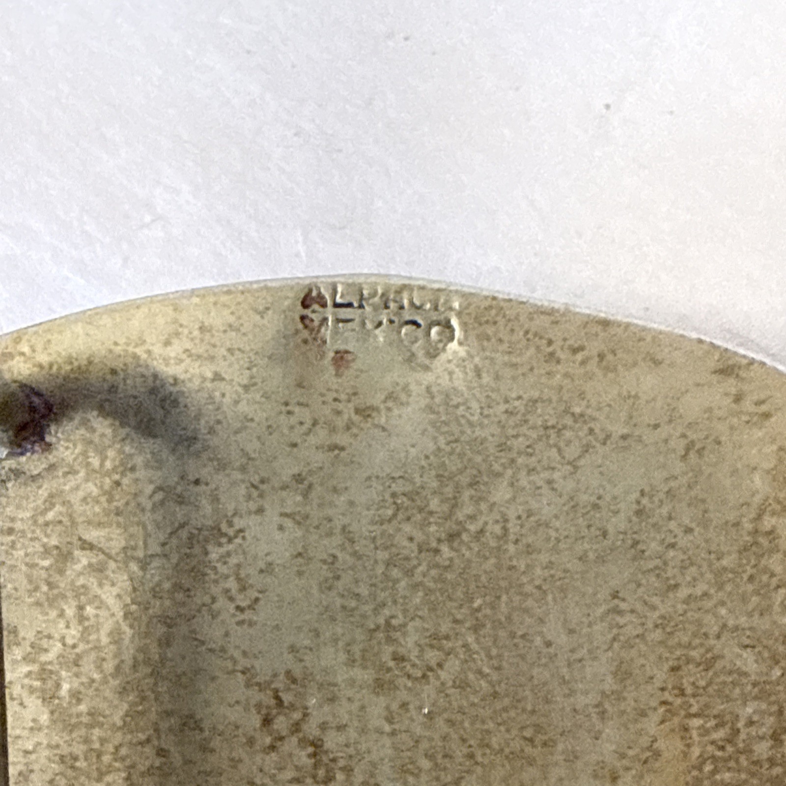 Vintage Alpaca Mexico Abalone Belt Buckle Resin Scorpion Southwest Native
