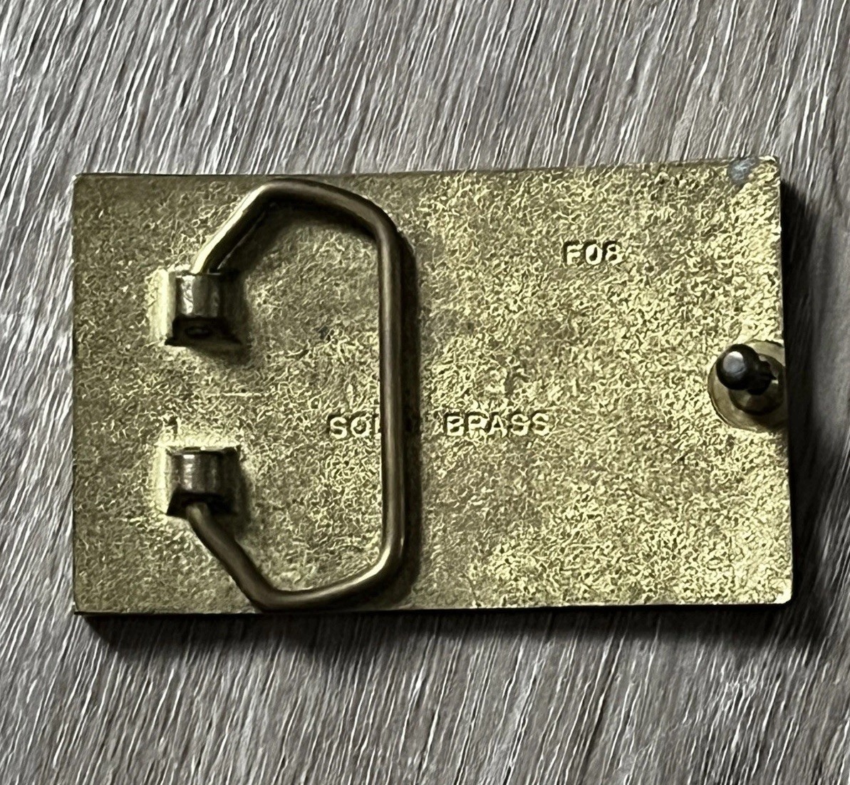 Jack Daniels Tennessee Whiskey Old No. 7 Solid Brass Belt Buckle Vintage!