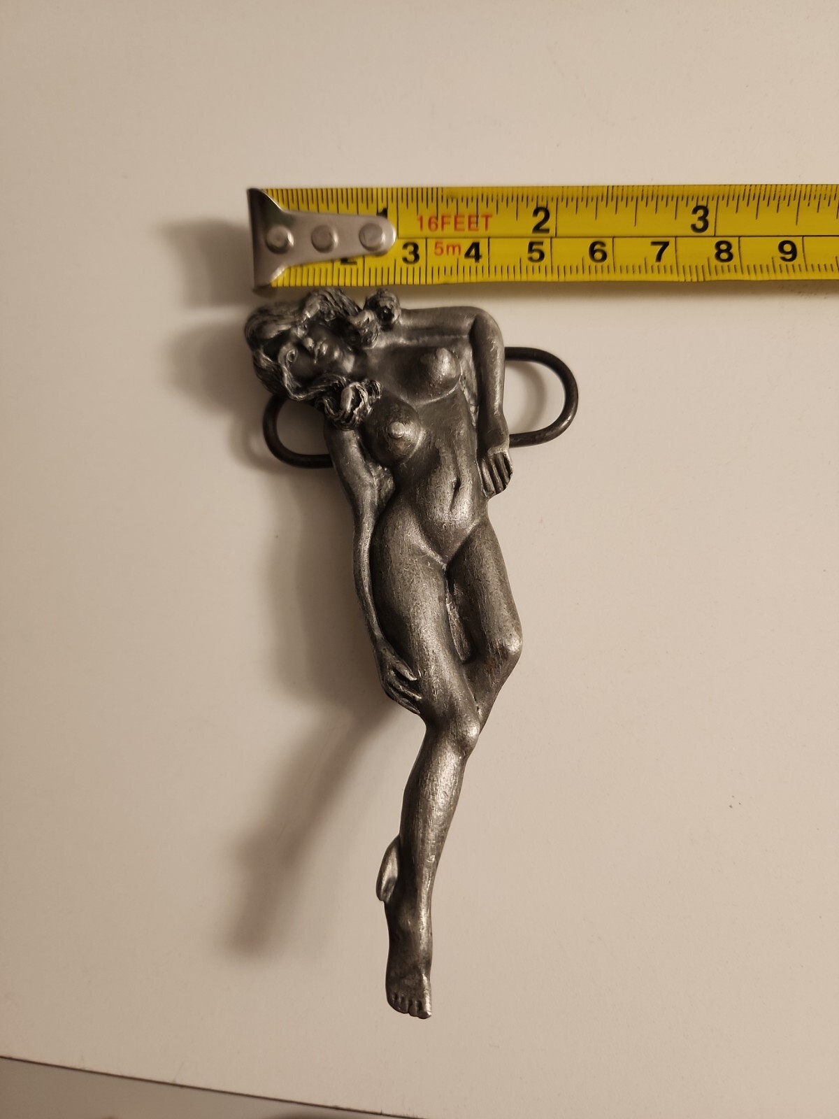 Belt Buckle Rare Vtg 1979 Erotica Nude Female Capt Hawks Sky Patrol & Novelty