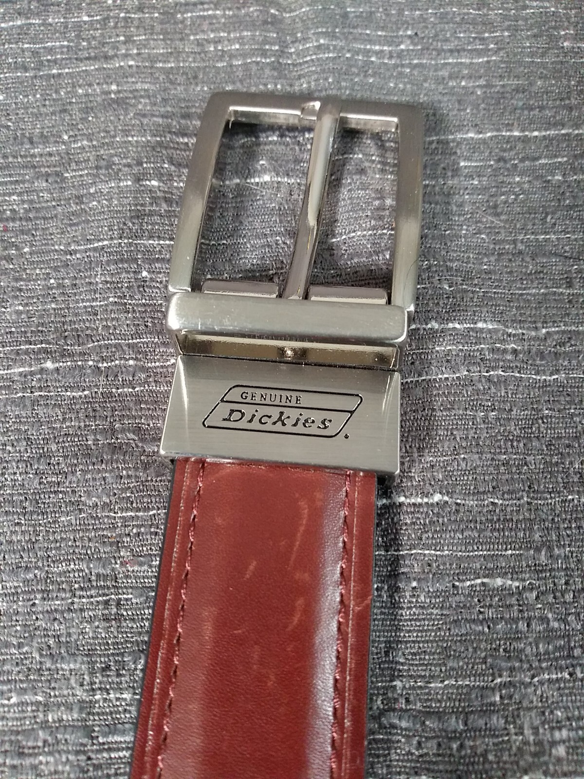 Dickies Belt Brown Mens Large 30 32 Imitation Leather