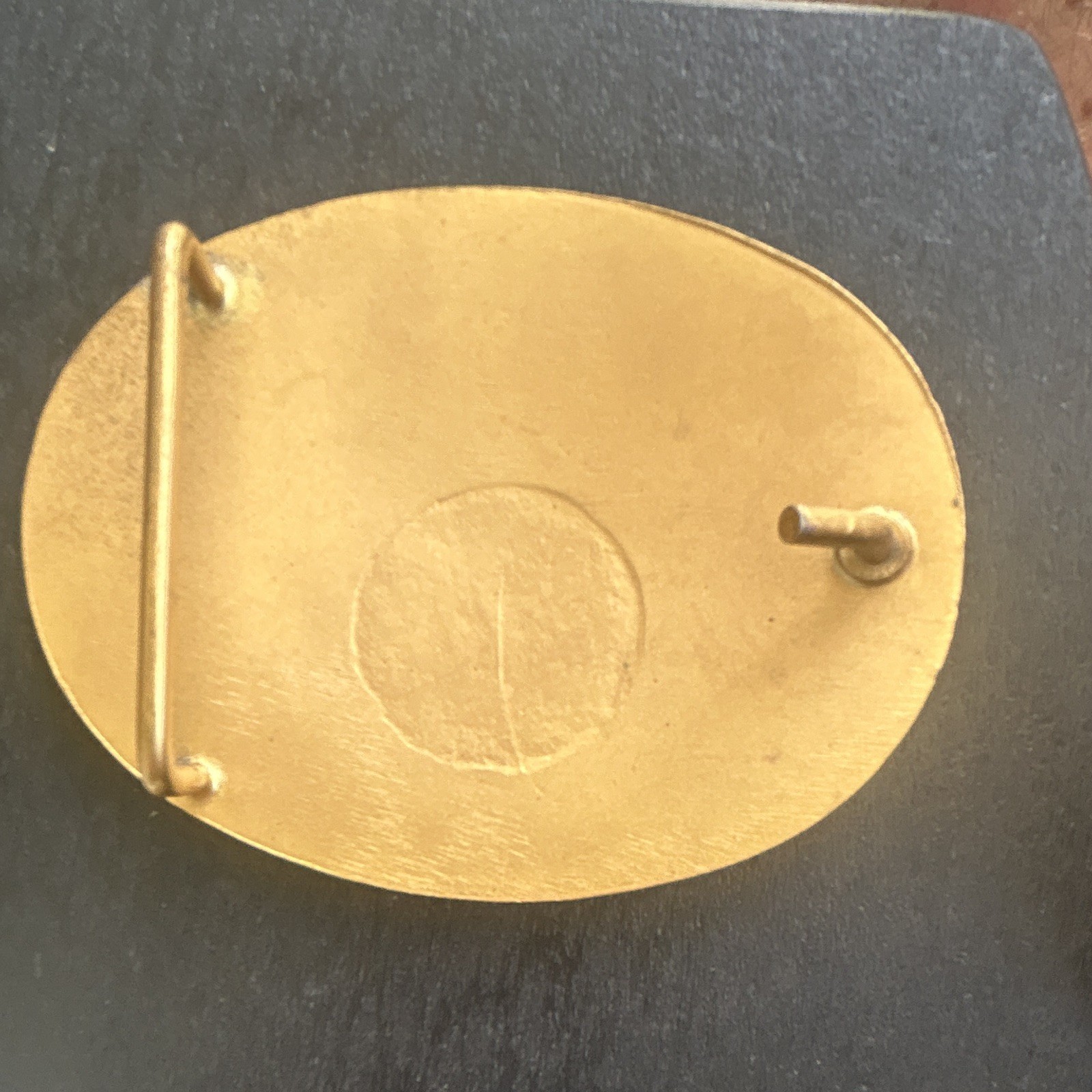 Indiana Metal Craft solid brass belt buckle