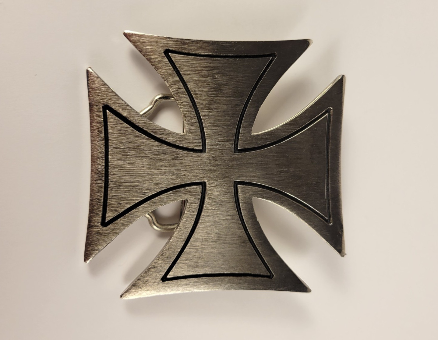 Templar Metal Cross belt buckle- Silver Star « The Originator Not The Imitator »