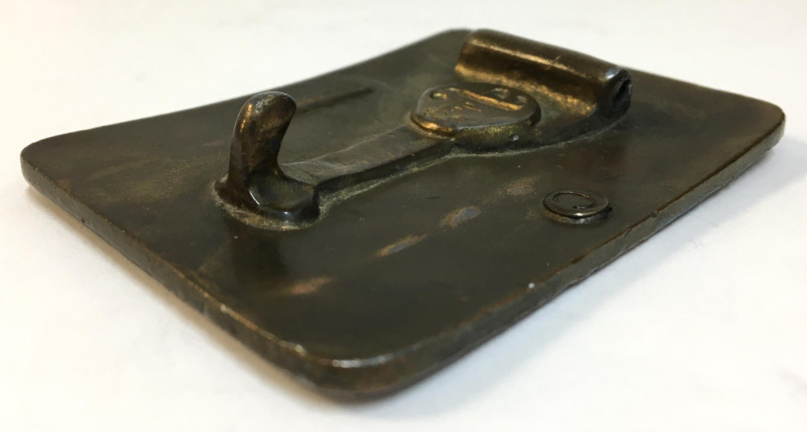 AJ Dezy Denver 1976 Ford Trucks Belt Buckle Brass Vintage