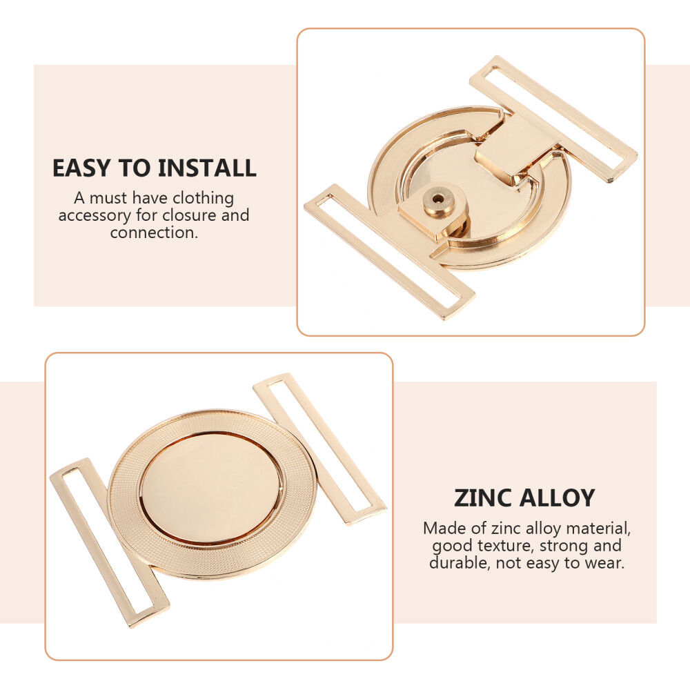 2pcs Zinc Alloy Belt Buckles Interlock Buckles Cloth Decorative
