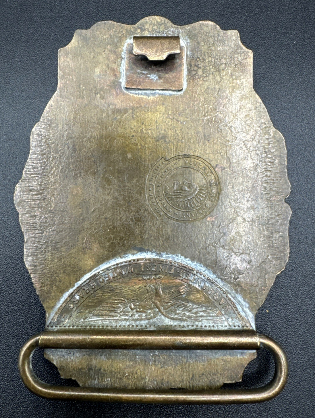 Montauk Silver Company Belt Buckle Arizona New Mexico Express Co