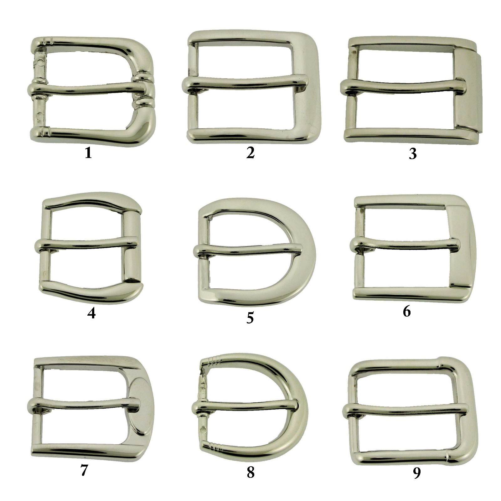 Pin Belt Buckles for Men&rsquo;s 1.00″ Inch 25MM Pin Buckles Silver Prong Antiallergy
