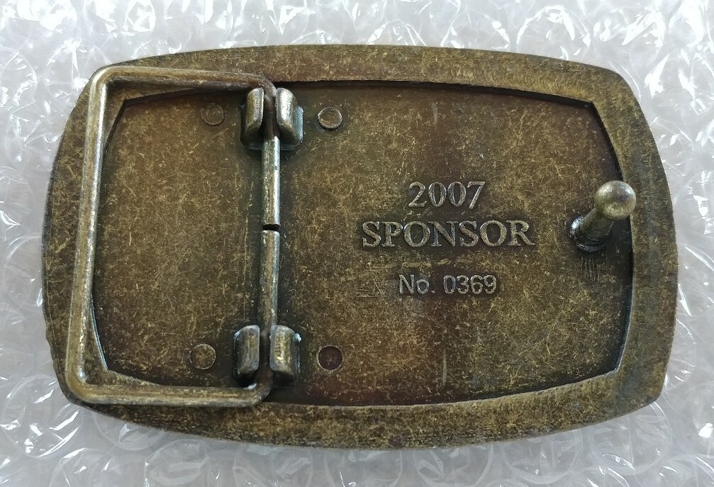 AMERICAN VETERANS DISABLED FOR LIFE MEMORIAL COURAGE 2007 SPONSOR BELT BUCKLE