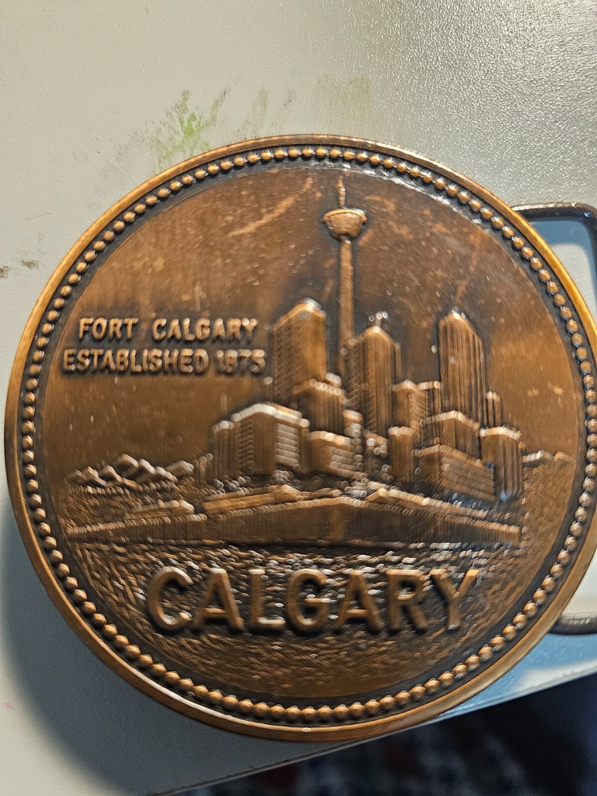 Fort Calgary Bronze Belt Buckle – Canada Century
