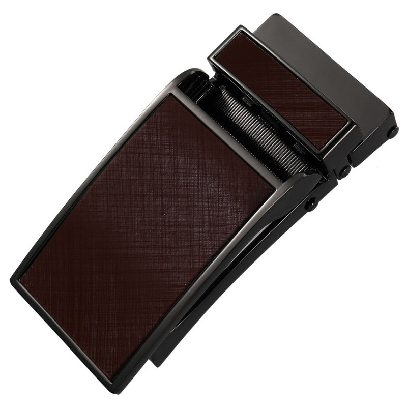 33mm Automatic Ratchet Belt Buckle Zinc Alloy for 3-3.1cm Leather belt Strap