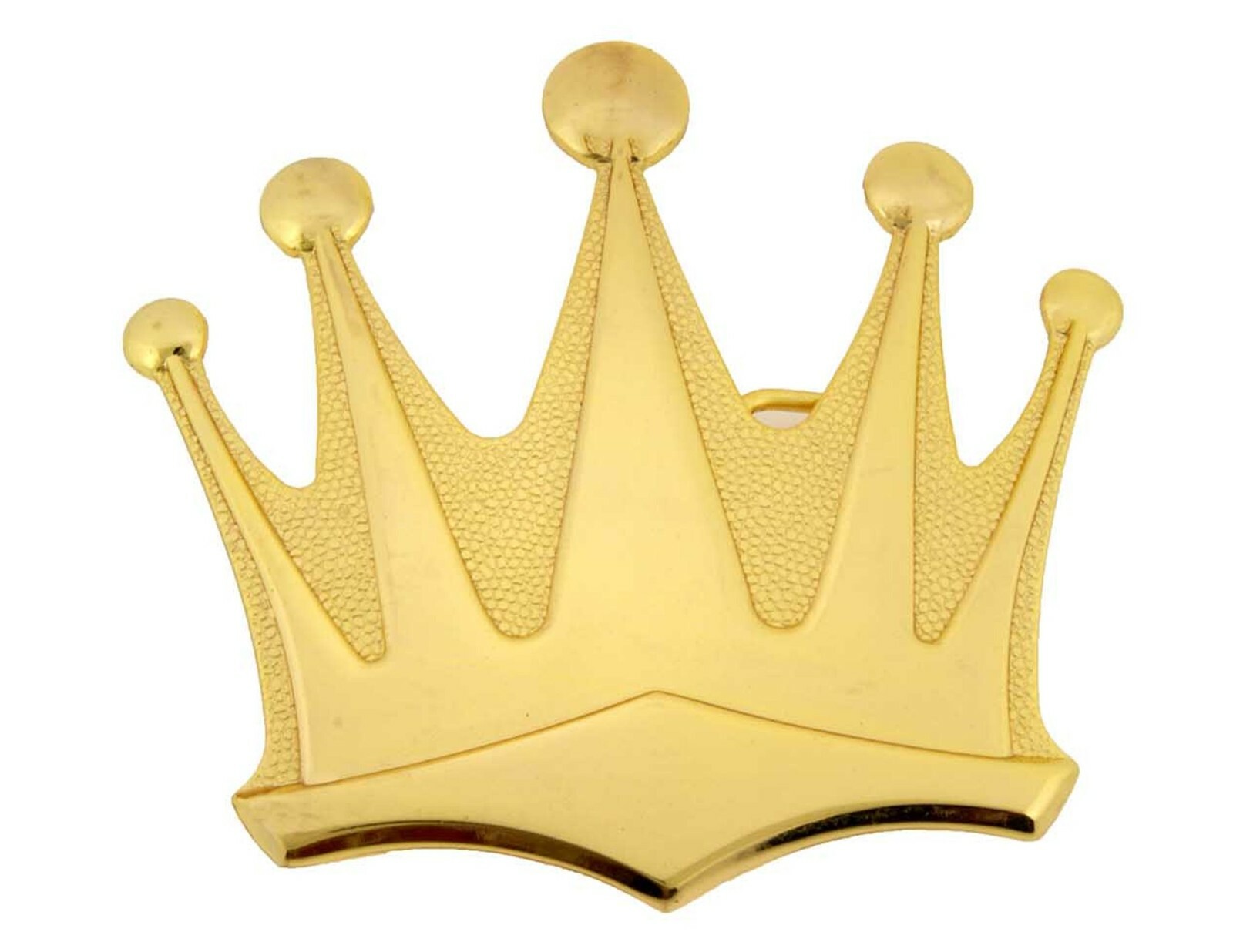 Crown Belt Buckle Western Rodeo Cowboy Gold Metal King Royal Men Women Big NEW