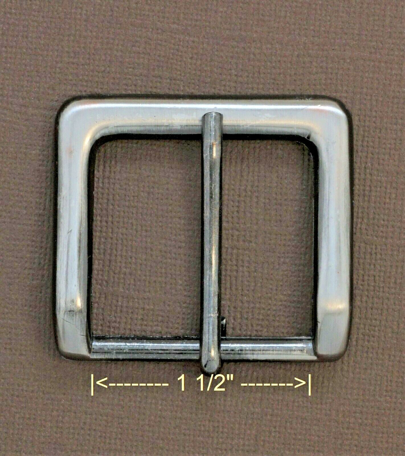 New 1 1/2&Prime; pin buckle(#69) man/women brushed antique nickel color finish