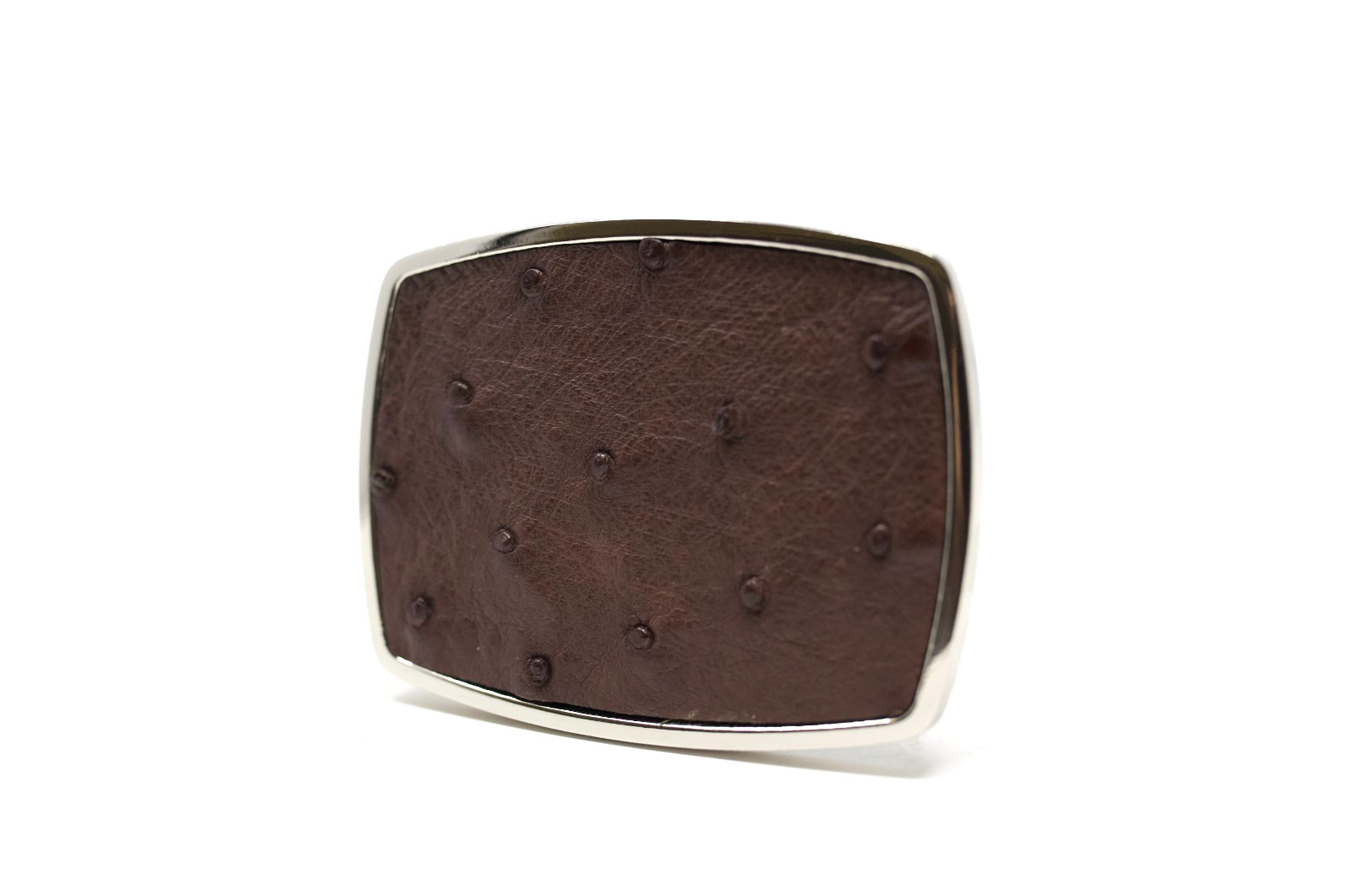 Ostrich Belt Buckle, Exotic Belt Buckle, ( 1.5 ») Removable Western Buckle