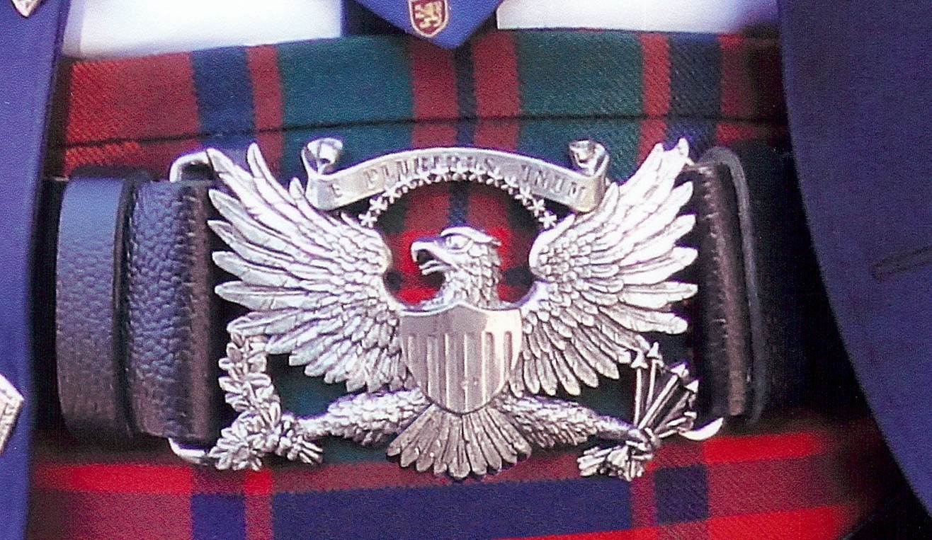 Don McKee American Eagle Pewter Kilt Belt Buckle Made in USA