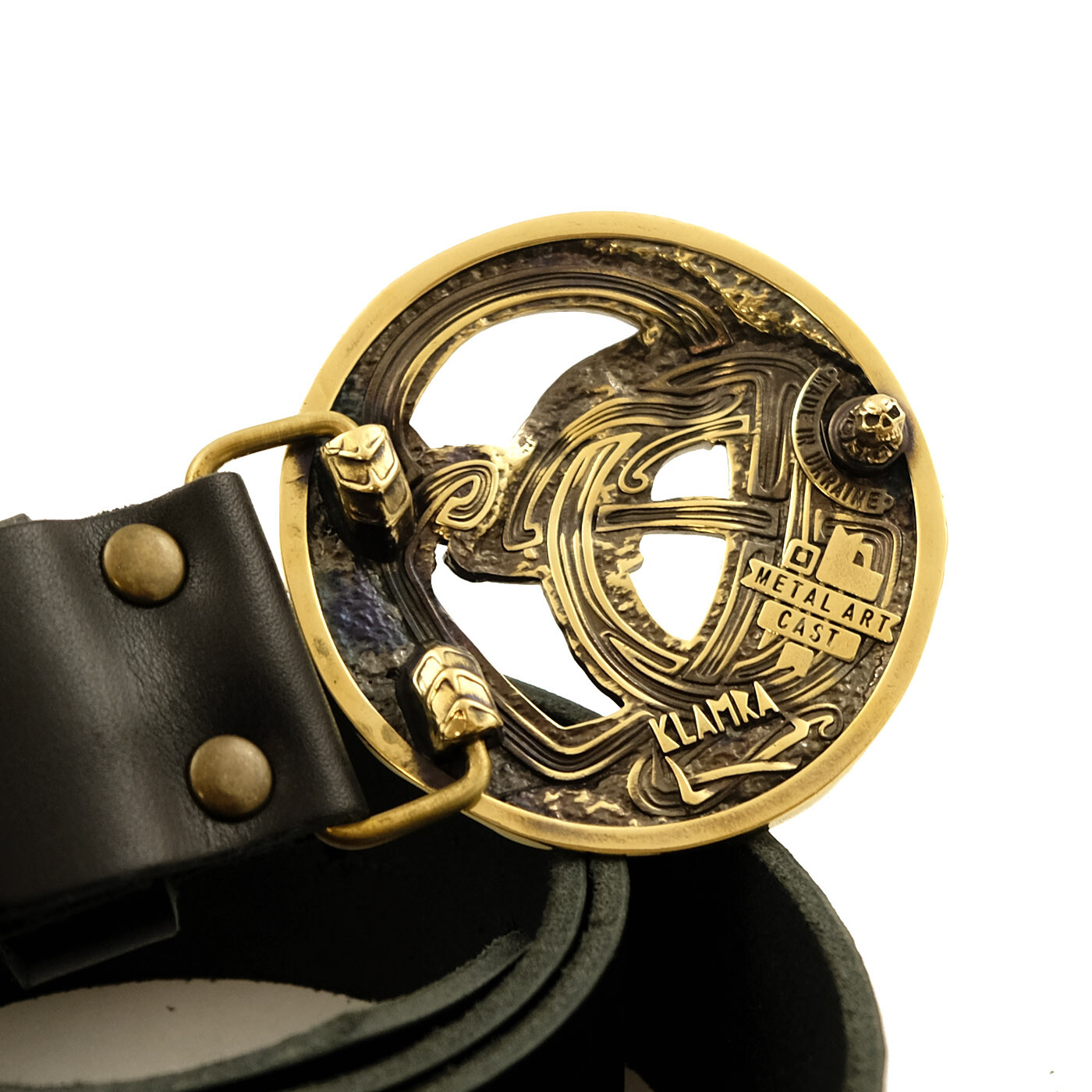 Belt buckle Ouroboros, World Serpent, Scandinavian, Nordic, Celtic