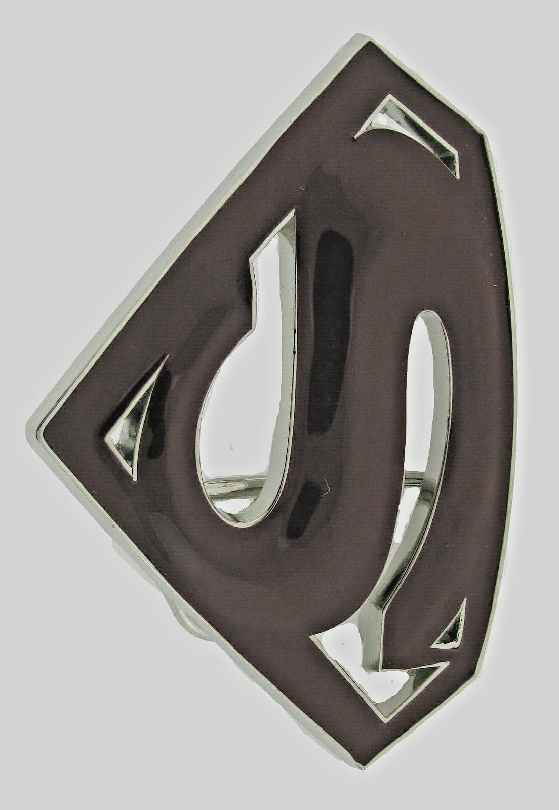 Superman Belt Buckle DC Comics Original Superhero Cosplay Costume Burgundy Metal