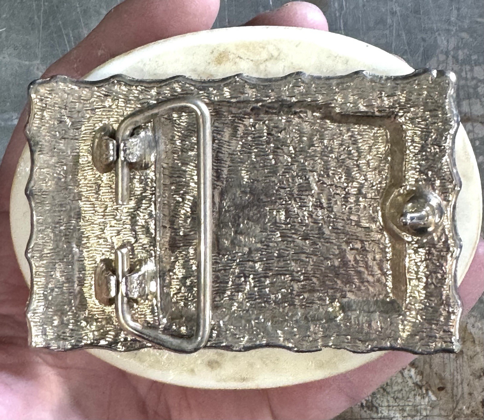 Real Scorpion In Clear Resin Arizona Belt Buckle