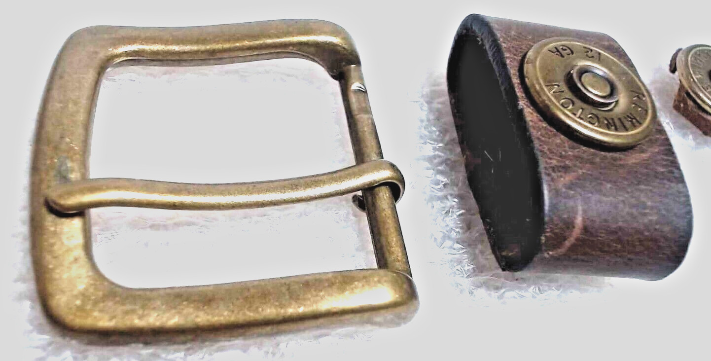 Western Belt Buckle with belt keeper 3 belt posts