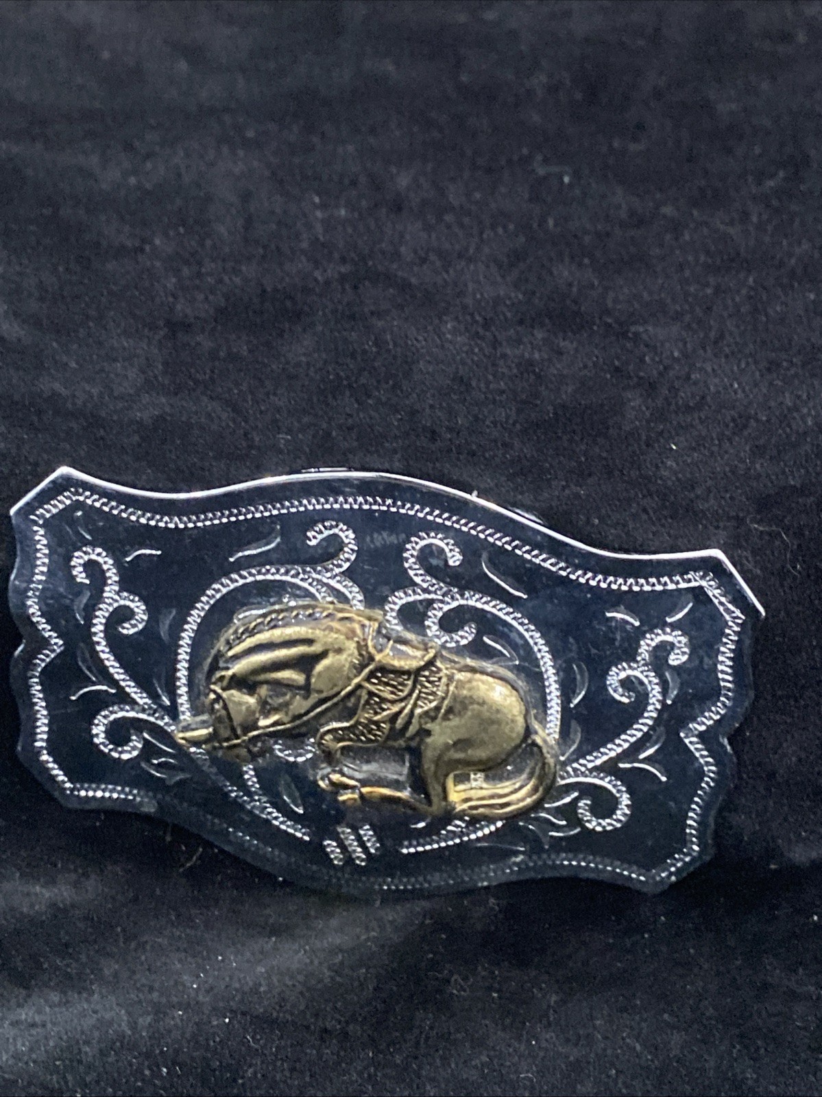 Vintage Western Cowboy Rodeo Horse Belt Buckle – Made in Hong Kong Unbranded