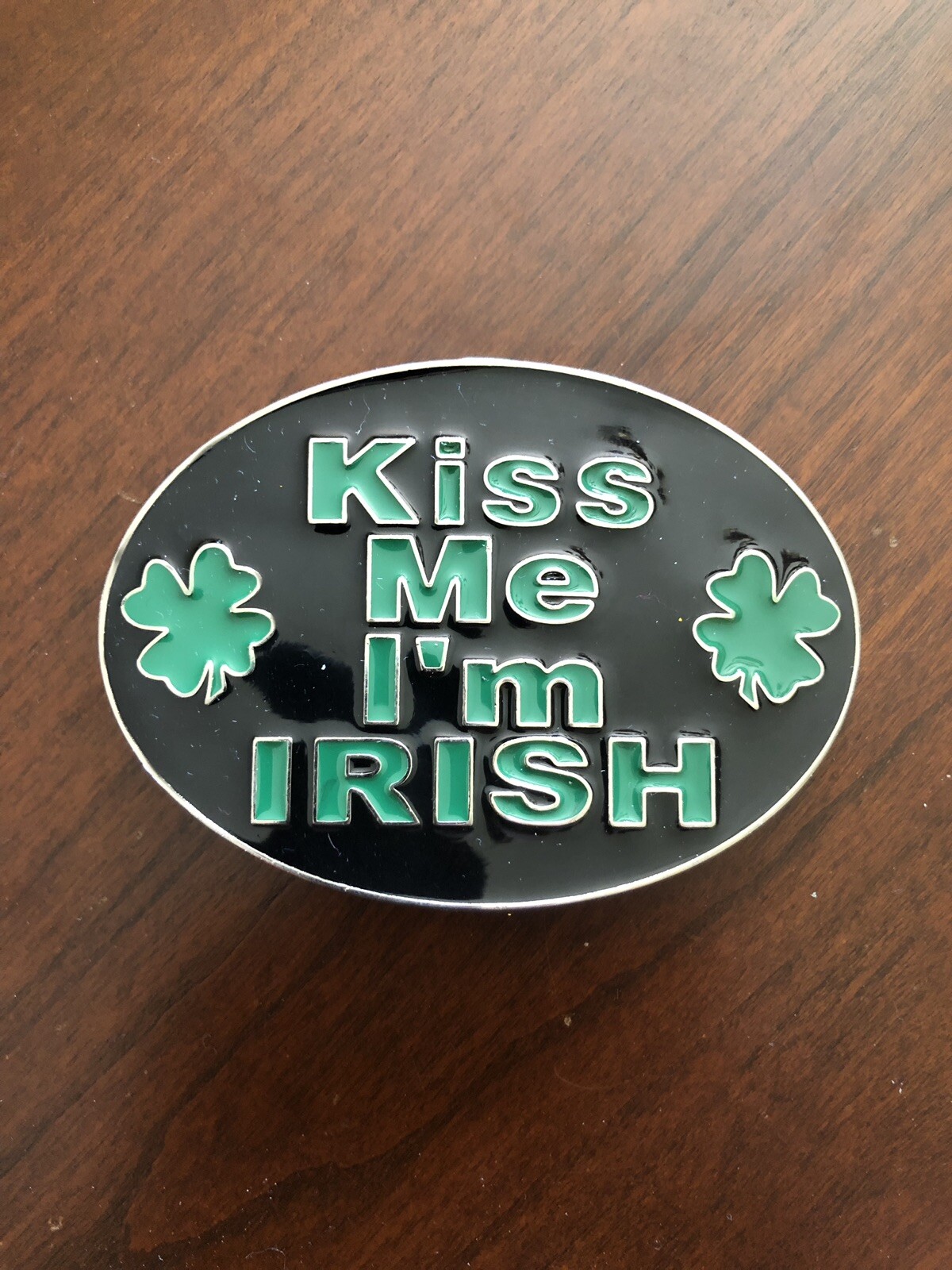 Kiss Me I’m Irish Beer Bottle Opener Funny Metal Unisex Men’s Belt Buckle