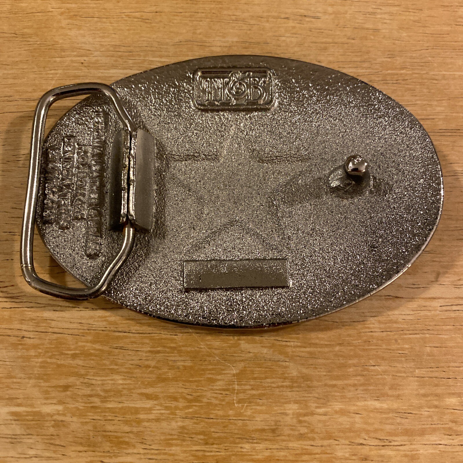 TL&B Texoma Leather & Brass – The State of Texas Flag Star Silver Belt Buckle
