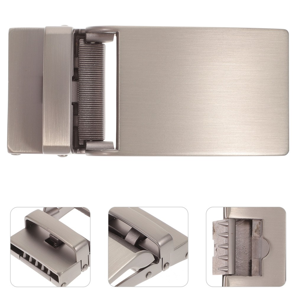 1Pc Scratch Resistant Automatic Belt Buckle for Men&rsquo;s Formal Attire