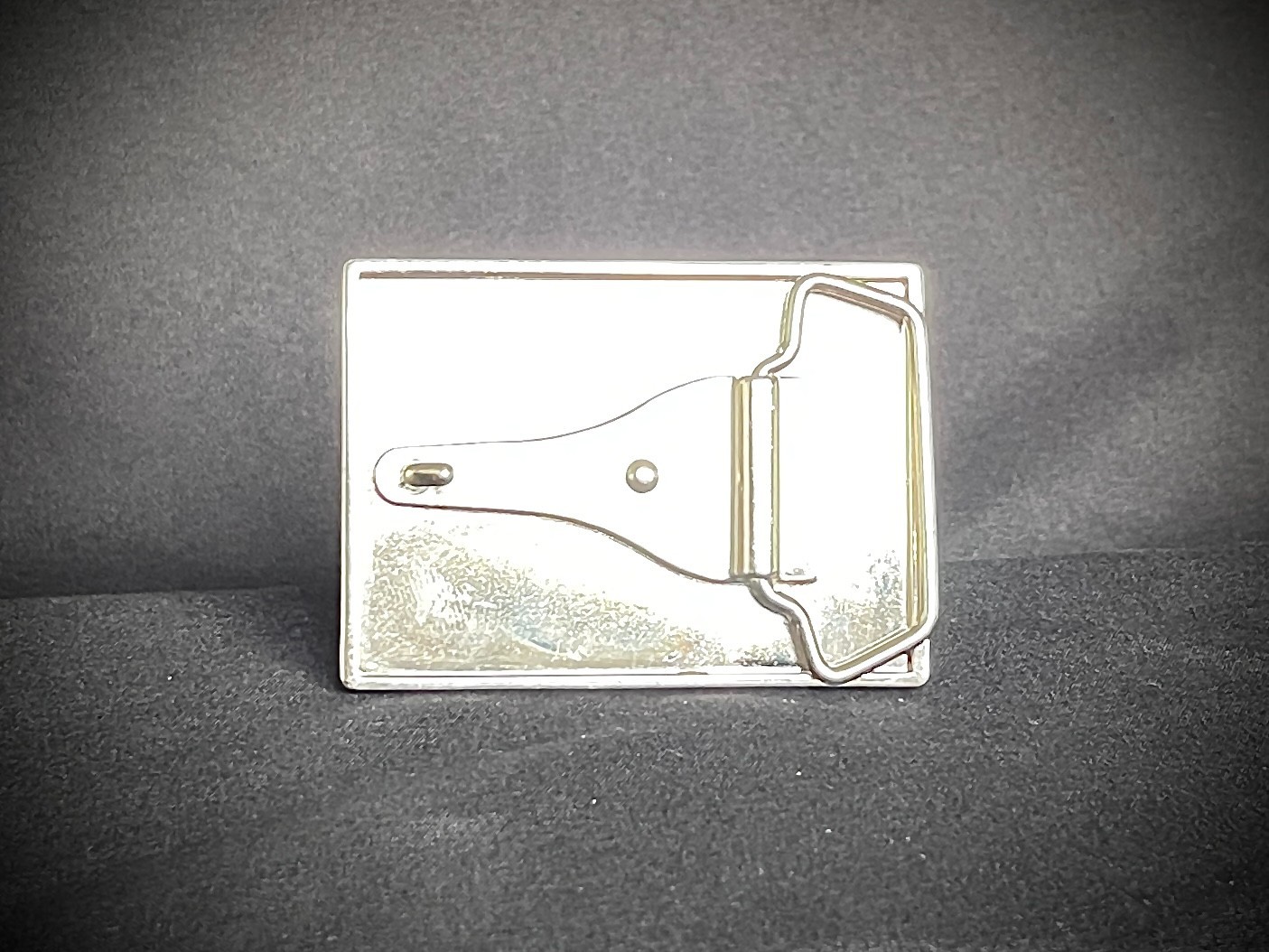 « 8 Tarnished Stars » Military Industrial Belt Buckle Black Leather Darren McNeese