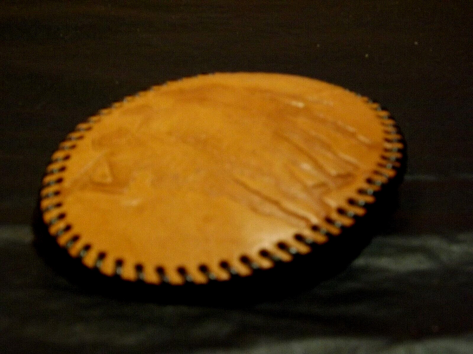 VIETNAM VETERANS WAR MEMORIAL LARGE LEATHER BUCKLE 4 1/4 BY 3 1/8 INCHES