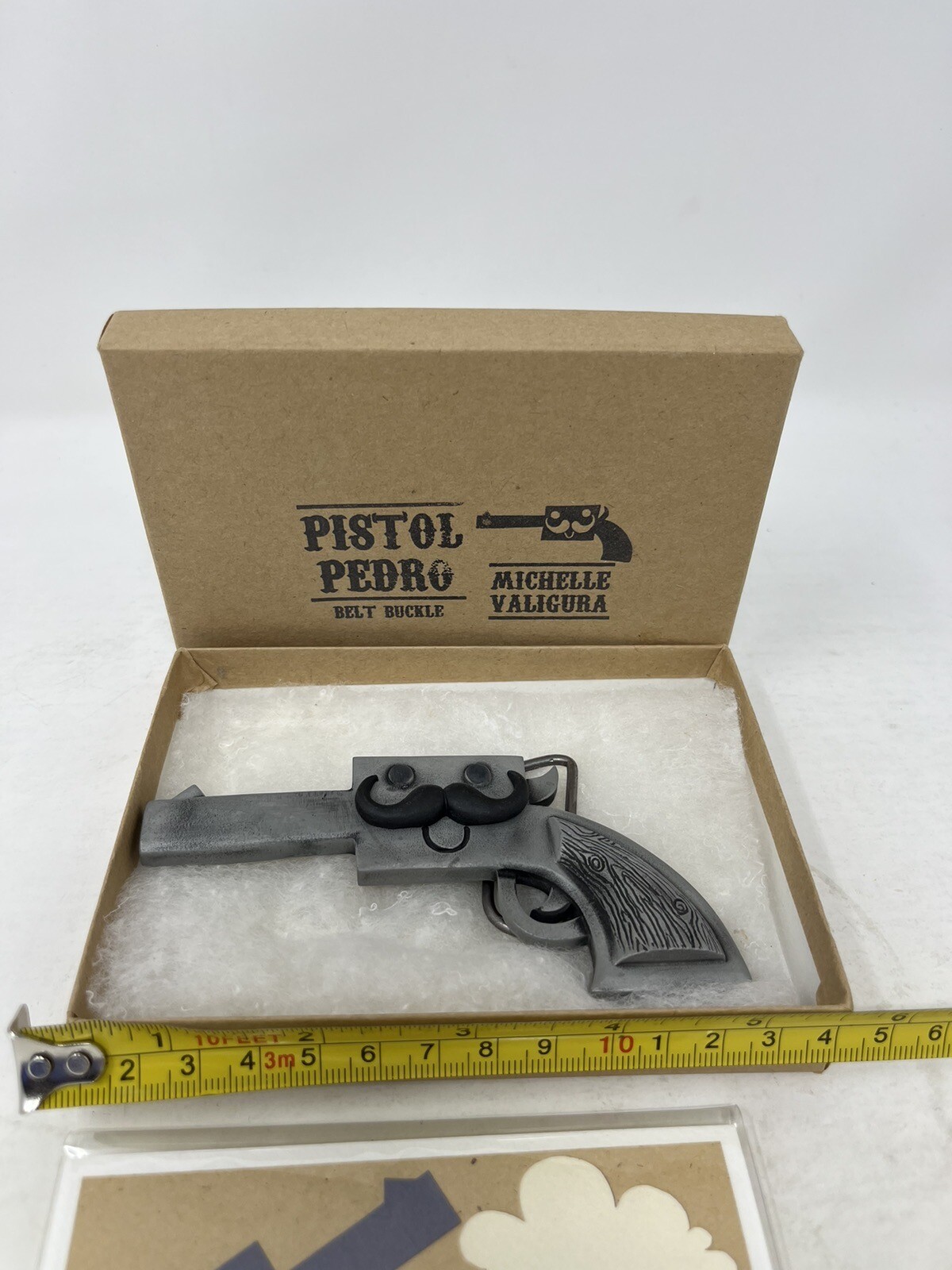Michelle Valigura Switcheroo Pistol Pete Metal Belt Buckle Designer Pop Art Toy