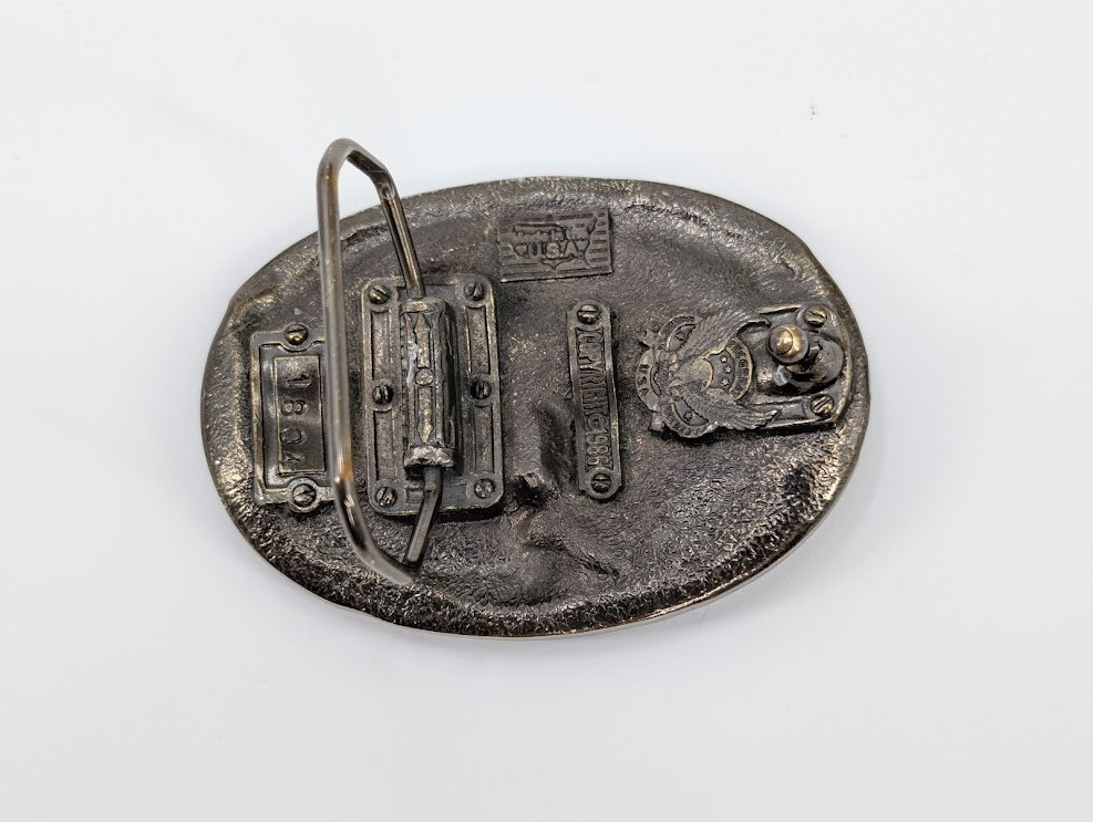 VTG 1986 Heavy Equipment Operator Belt Buckle The Great American Buckle Co USA